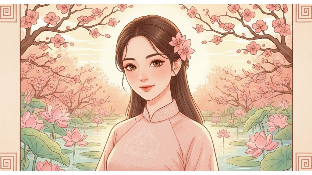 Hình ảnh minh họa Bộ sao Đào Hoa - Hồng Loan - Tử Vi Toàn Thư